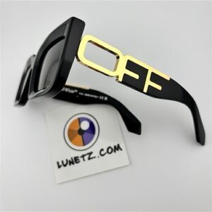 Off-White Boston Black and Gold Sunglasses